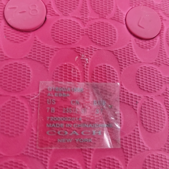 Coach Alessa Flip Flops in Sherbet Size 7 New - Picture 6 of 6